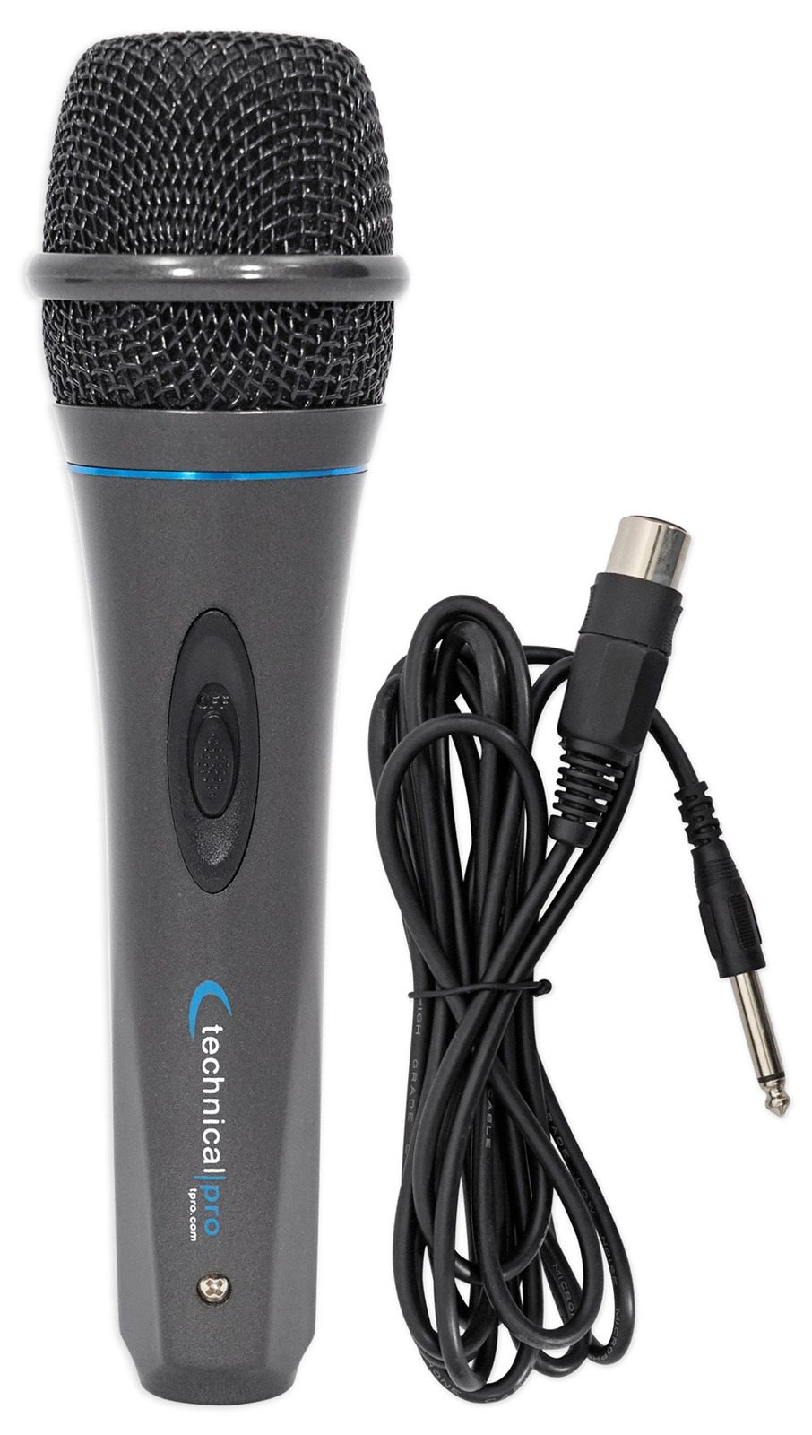 3 Technical Pro MK75 Karaoke DJ Wired Microphones Mics+10 ft. XLR to 1/4″ Cables