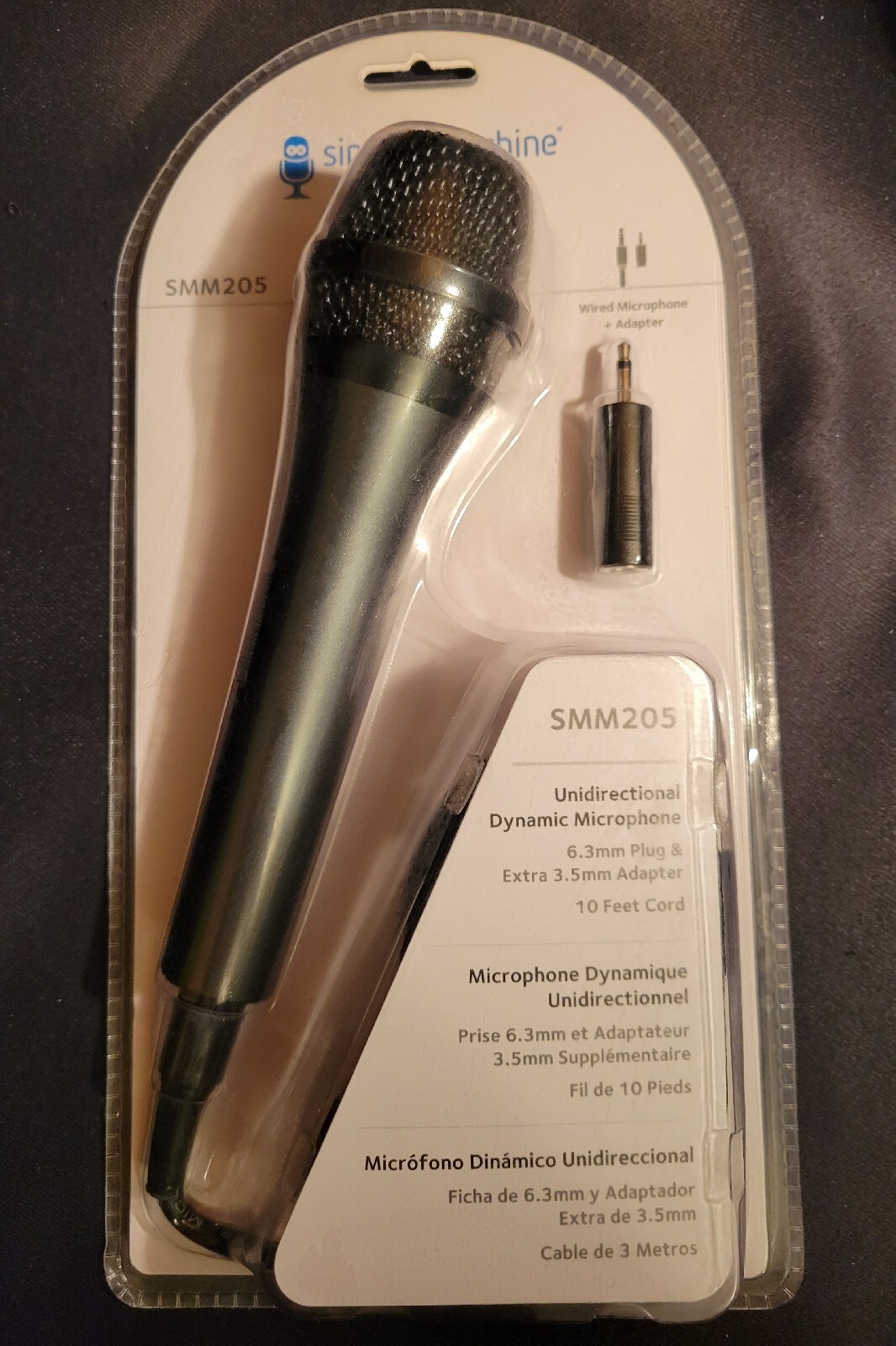 The Singing Machine SMM205 Dynamic Professional Microphone “NEW”