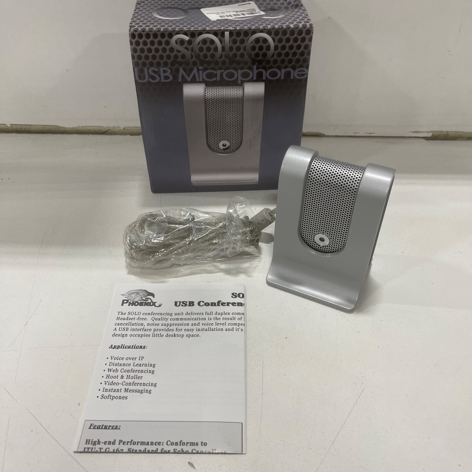 SOLO USB Microphone – Phoenix Audio MT201 – Gray