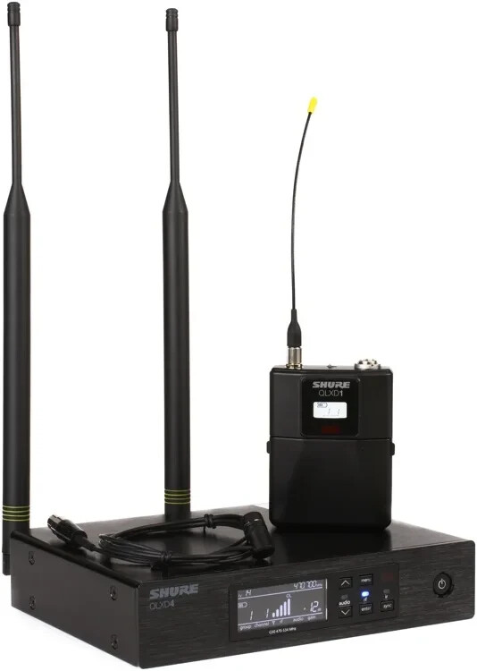 Shure QLXD14/84-G50 Wireless Lavalier Microphone System – G50 Band
