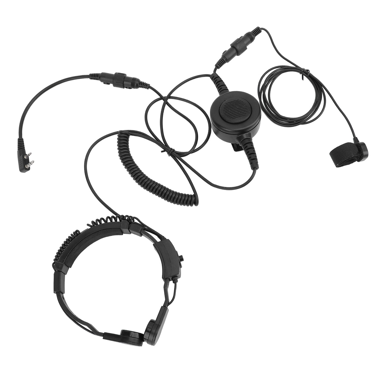 Throat Microphone Headset Clear Sound Extension Neck Mic With K Type Connec MMOS