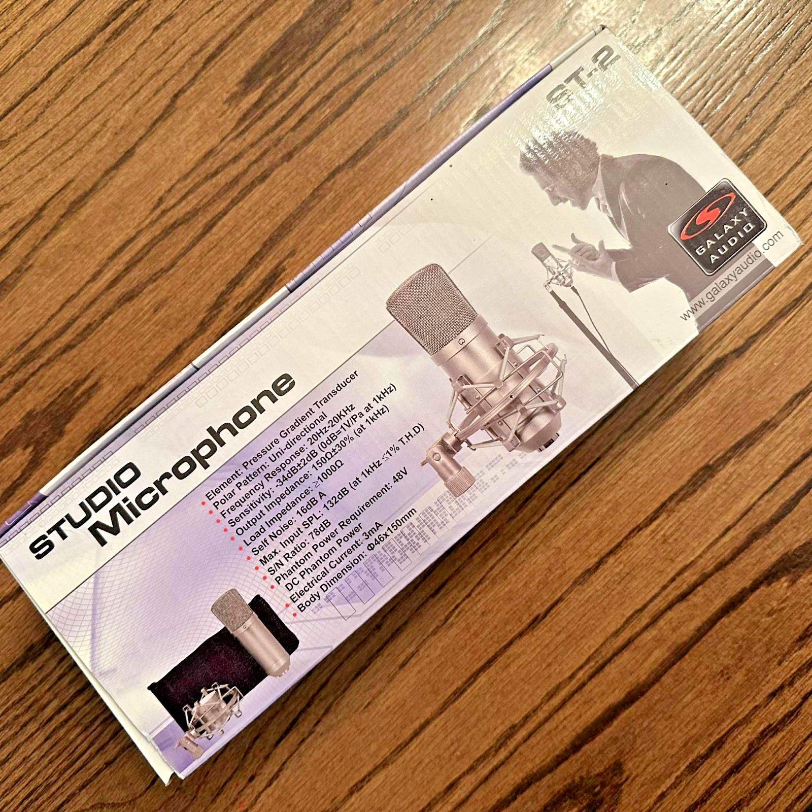 Galaxy Audio ST-2 Studio Condenser Microphone New Old Stock Never Used