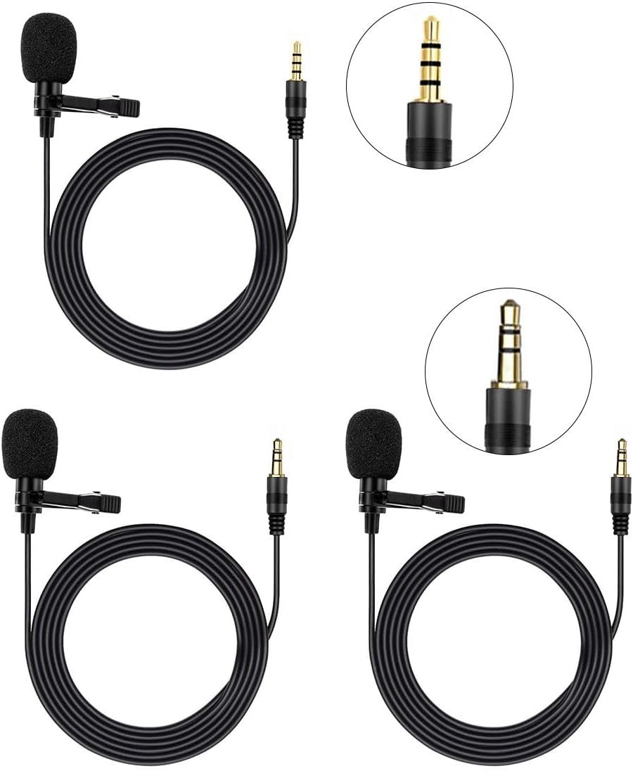 Easy Use 3.5mm Lavalier Microphone Set – Perfect for Video and Audio Recording