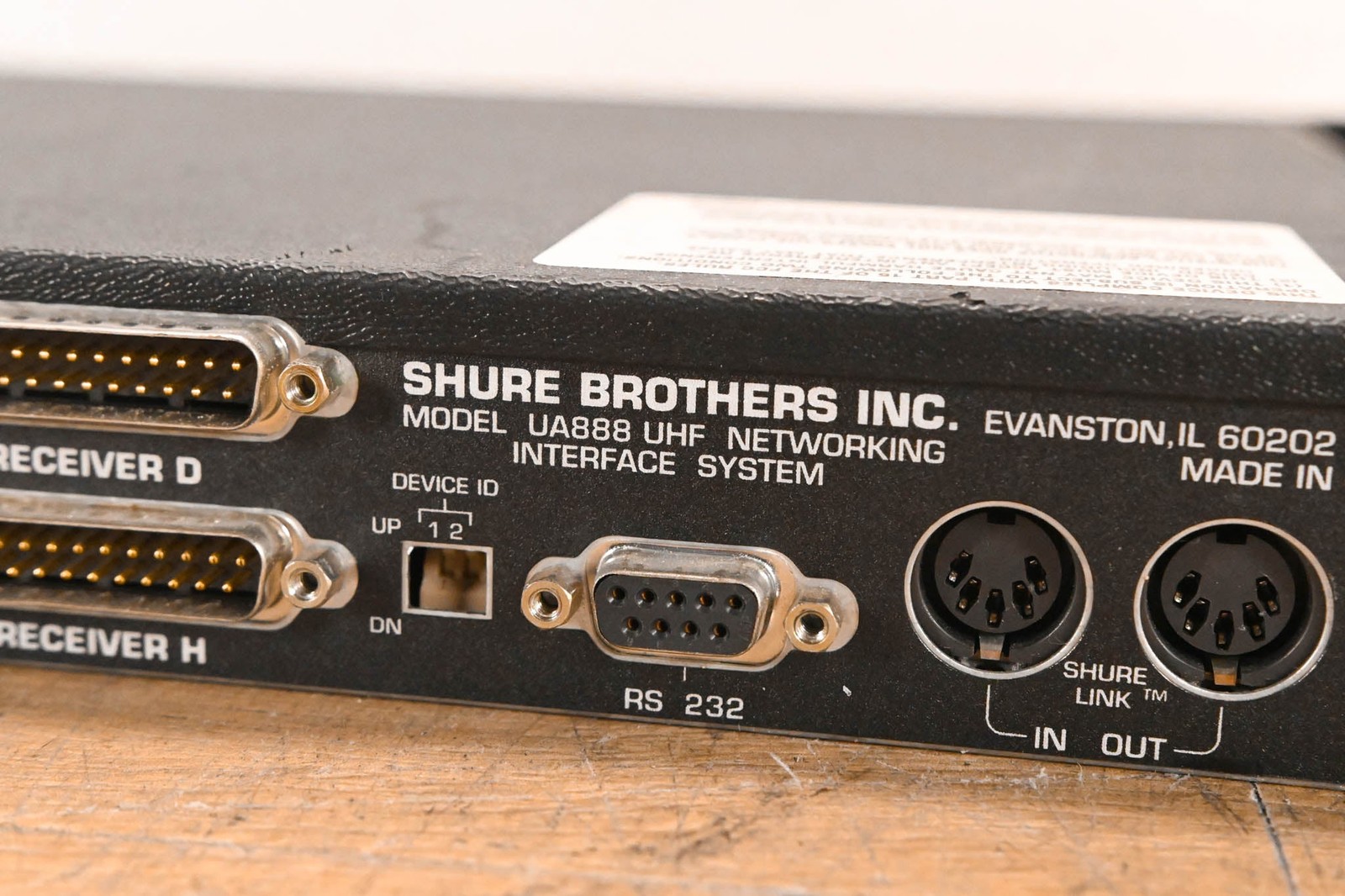 Shure UA888 UHF Networking Interface System (NO POWER SUPPLY) CG01PWG