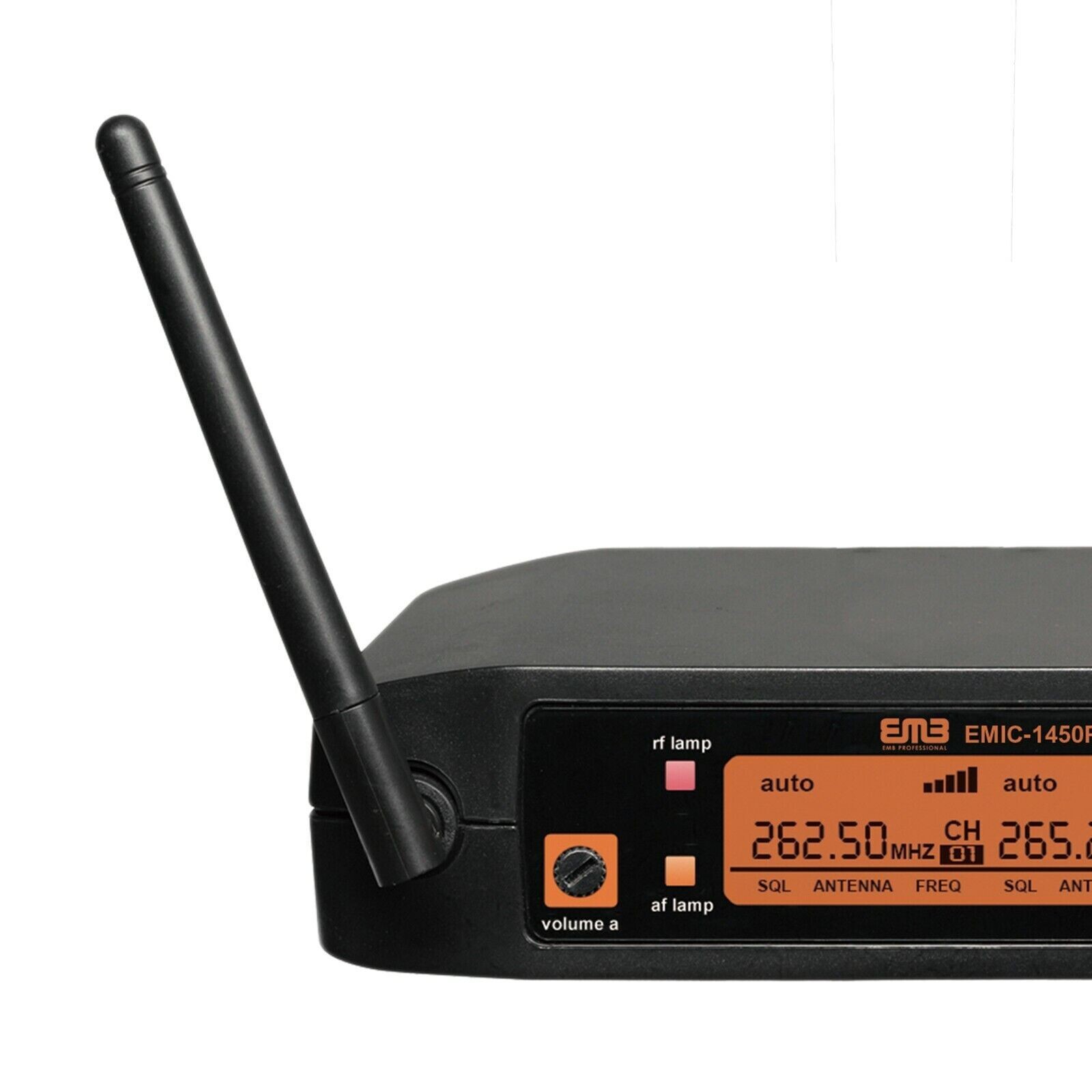 EMB Dual Handheld Cordless Receiver Wireless Microphone for Church Karaoke 2 MIC