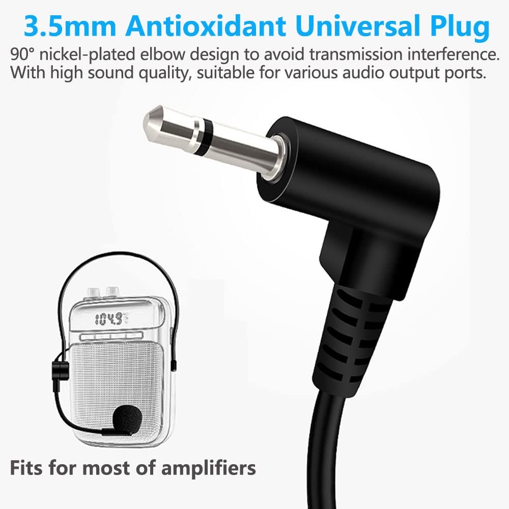 VOVIGGOL 2Pcs Microphone Headset Mic, Flexible Wired Boom for Voice Amplifier…