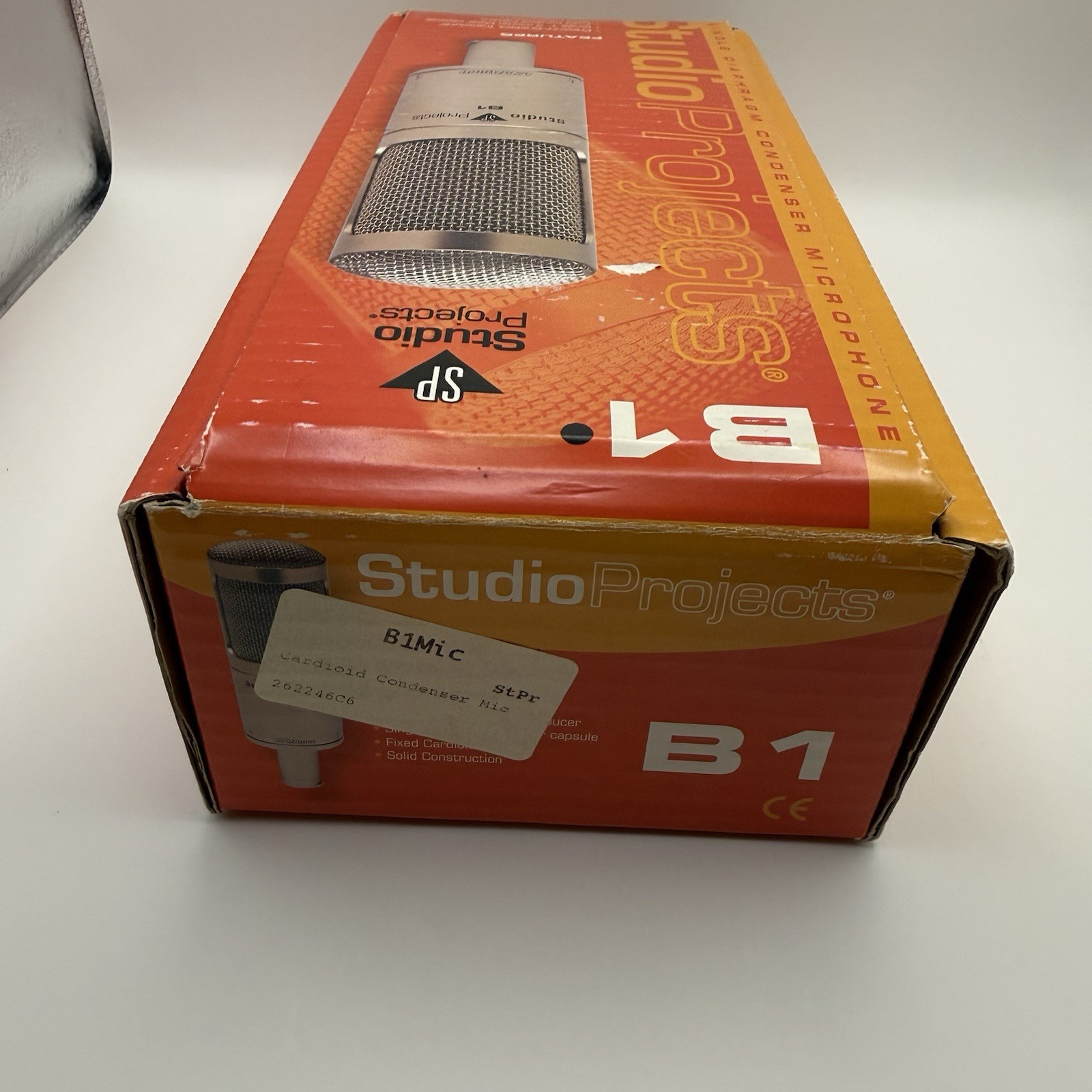 Studio Projects B1 Single Diaphragm Condenser Microphone Silver Clean Open Box