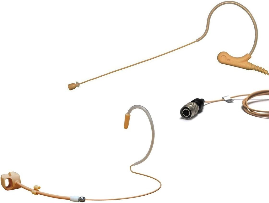 AV-Jefes AVL670TF-H4P Tan Mini Headset Microphone for Audio Technica w/Fram