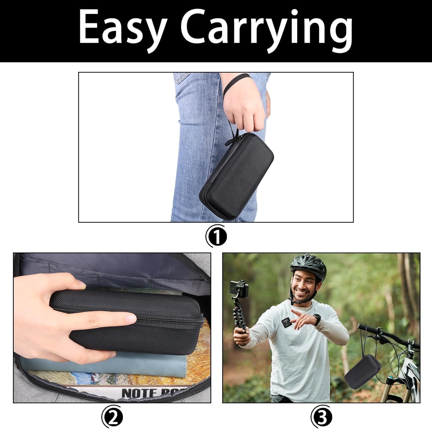 Hard Carrying Case Compatible with Rode Wireless ME Clip/Wireless GO II Dual …