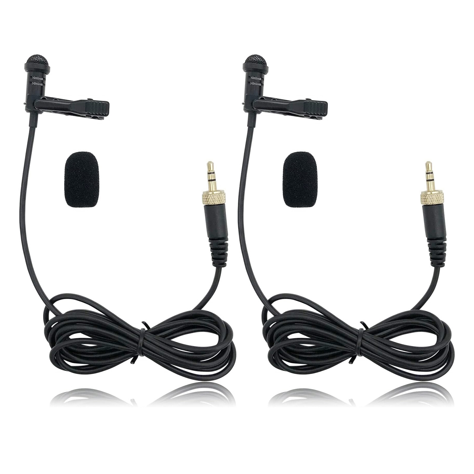 2/4Pc Lapel Lavalier Microphones For Sennheiser EW100 SK100 G1 G2 G3 MKE2 EW500