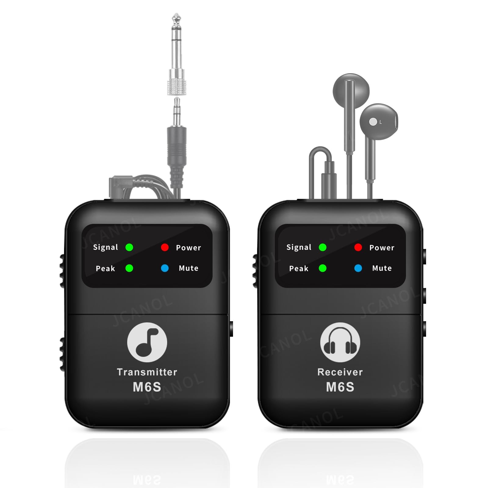 Wireless in Ear Monitor System, 2.4G Stereo Wireless IEM System with Beltpack…