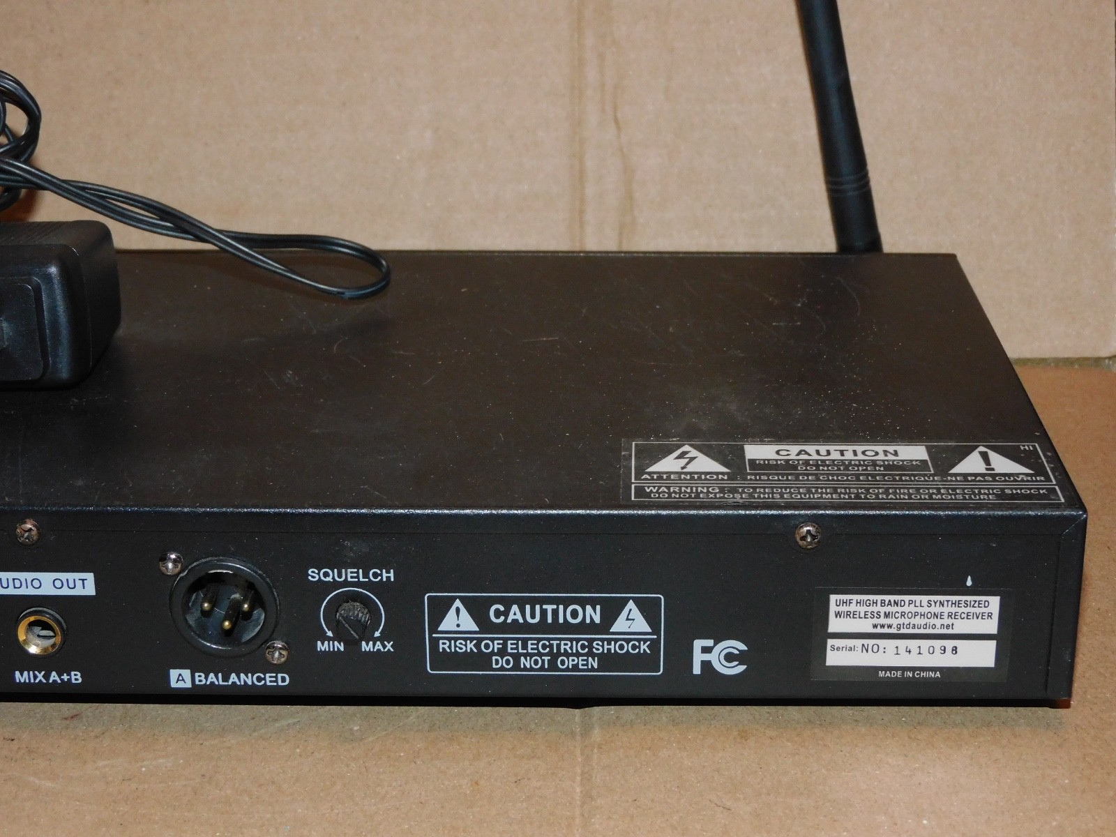 GTD Audio G-622 Wireless Mic Microphone AS IS for Parts Repair