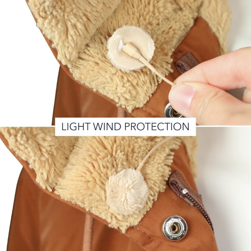 URSA Beige Plush Circles 25mm 100x Lav Covers