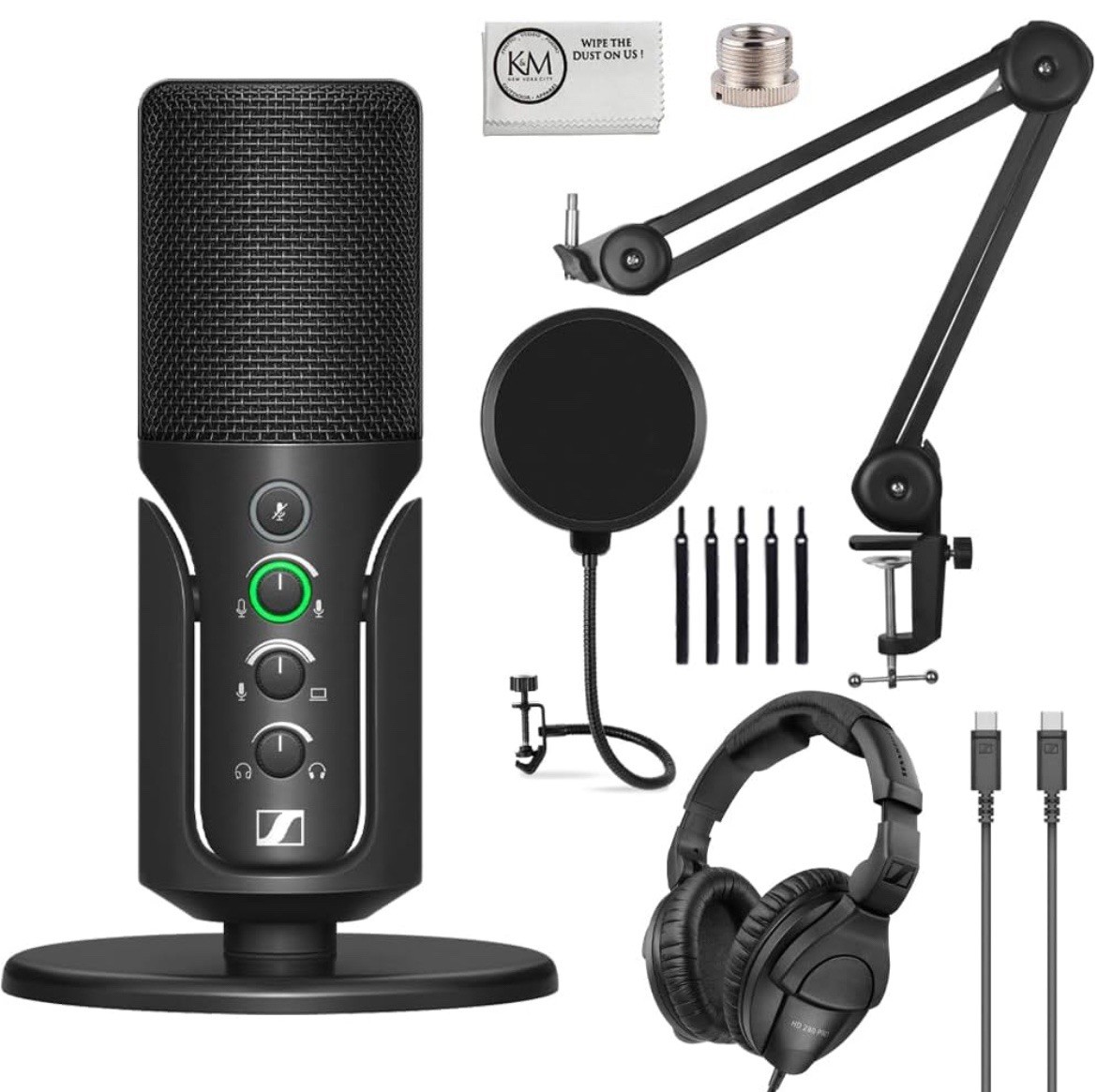 Sennheiser Profile USB Condenser Microphone with Desktop Stand Bundled with Clos