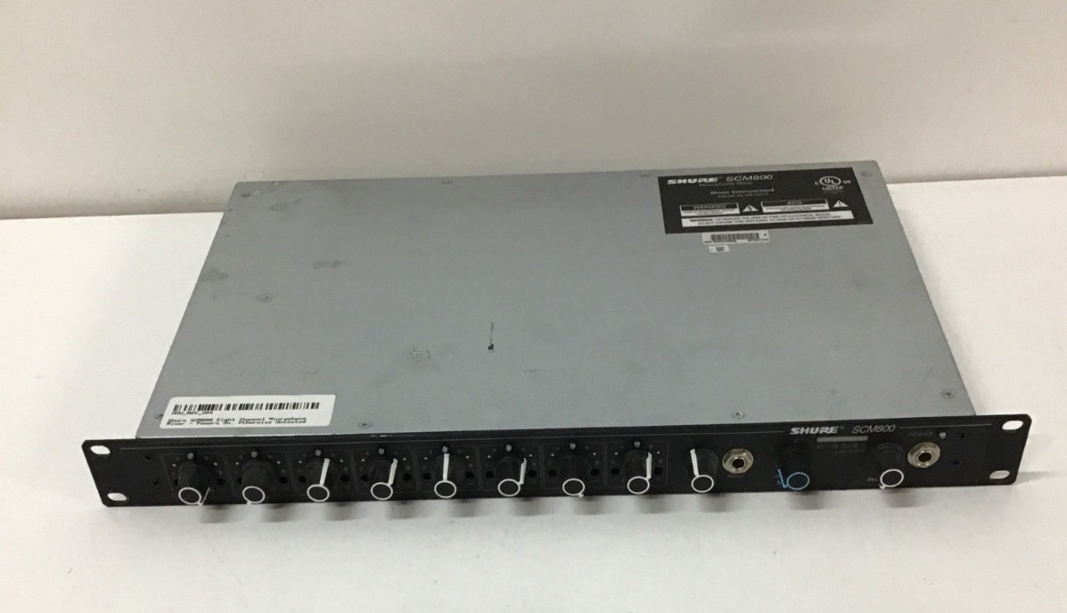 Shure SCM800 Eight Channel Microphone Mixer 2G