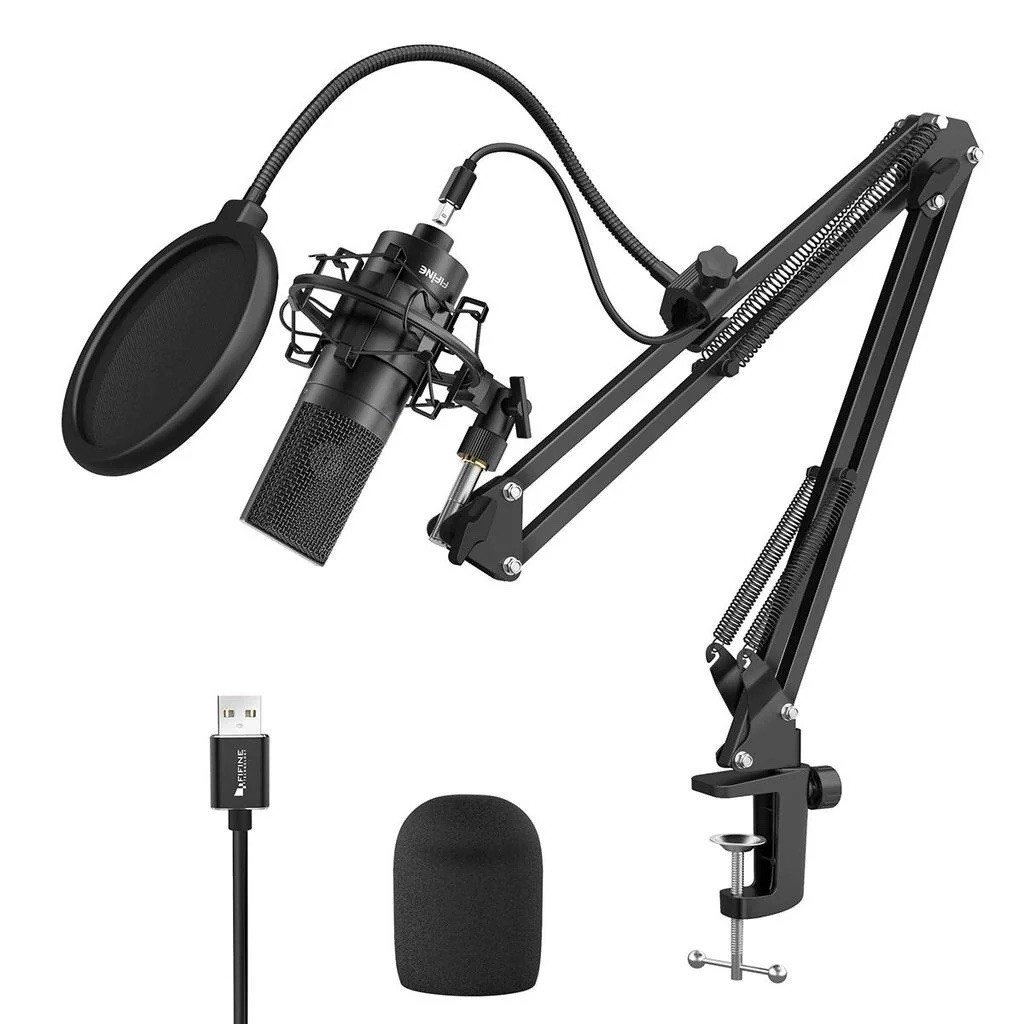 FIFINE K780A STUDIO USB MIC WITH 19MM CAPSULE ARM STAND AND SHOCK MOUNT