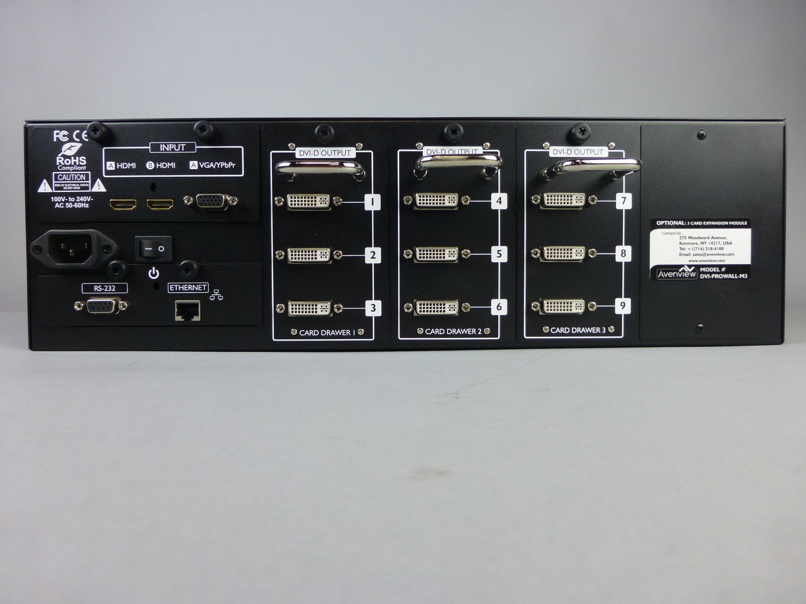 Avenview DVI-Prowall-9X 4K30 Video Wall Processor, Link up to 9 Screens at 4K!!