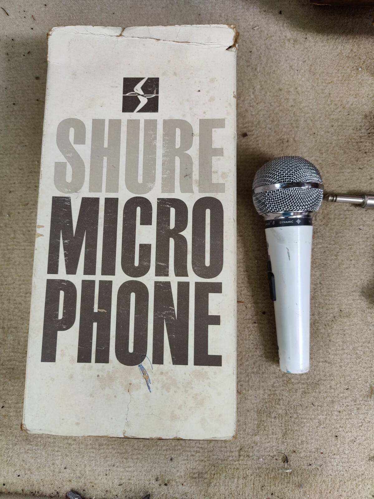Vintage Rare White SHURE PRO 85 Unisphere