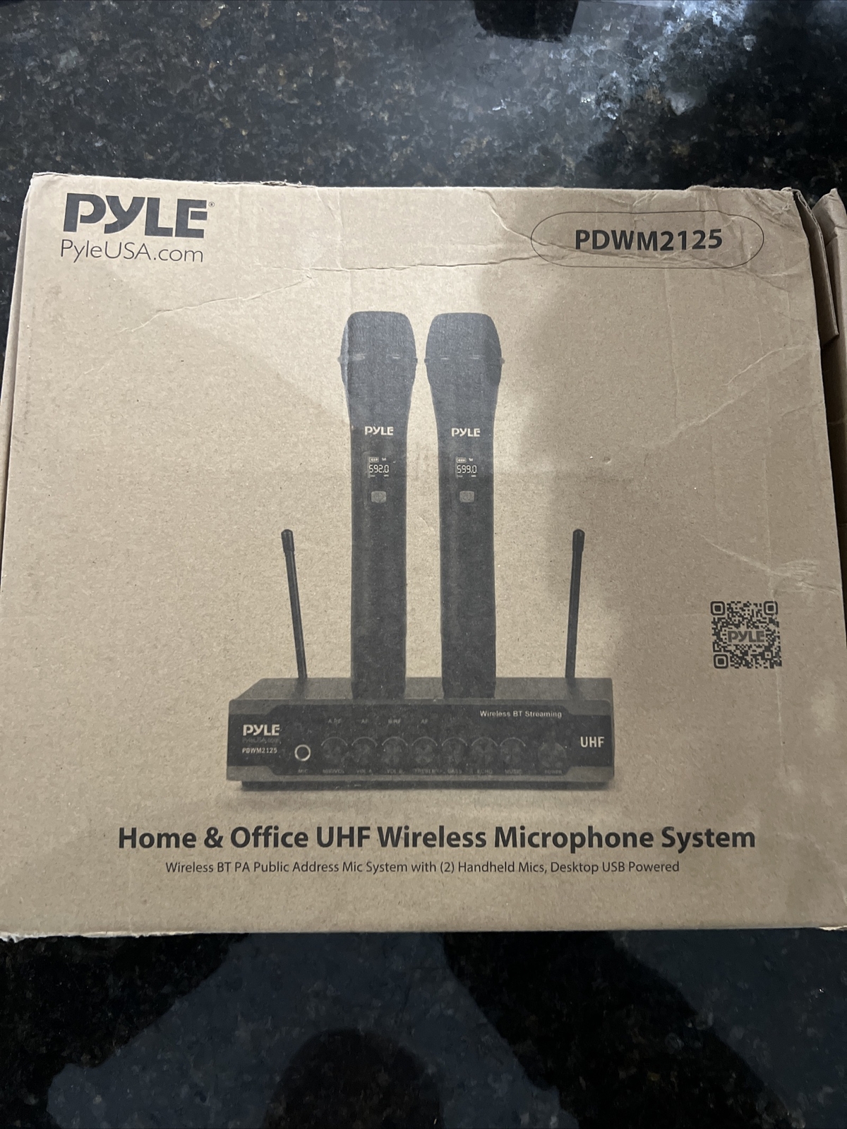Pyle PDWM2125 Portable UHF Wireless Battery Operated Microphone System