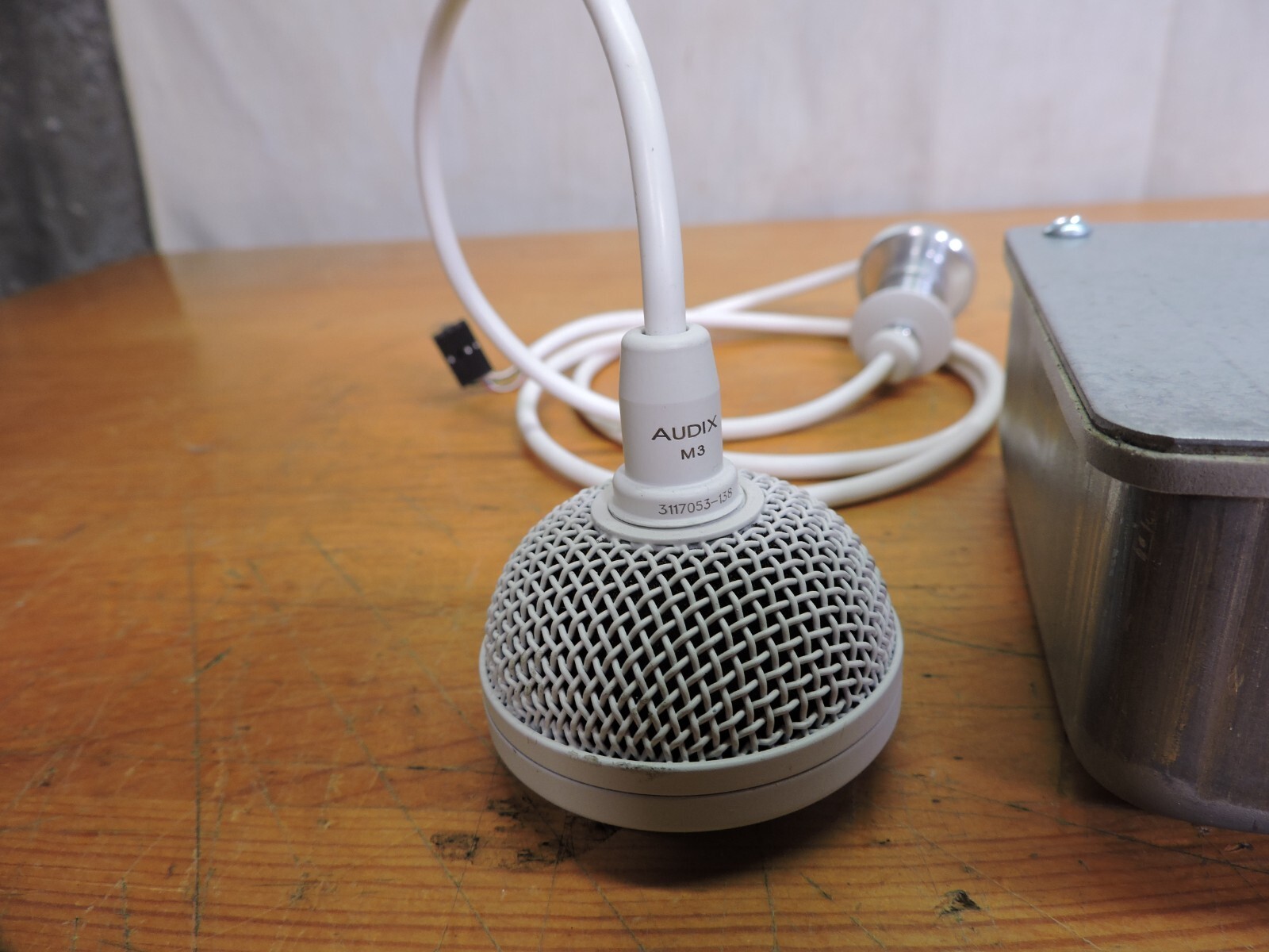 Audex M3 Tri-Element Hanging Ceiling Microphone with 4′ Cable Tested working