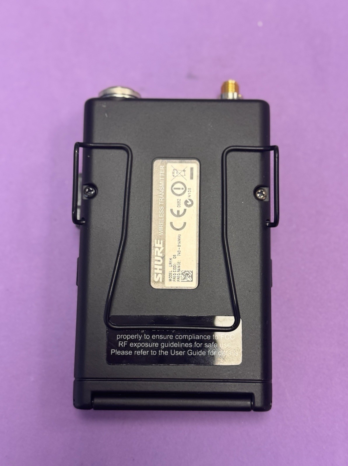 *Mint* Shure UR1H Bodypack Wireless Transmitter 740-814 MHz