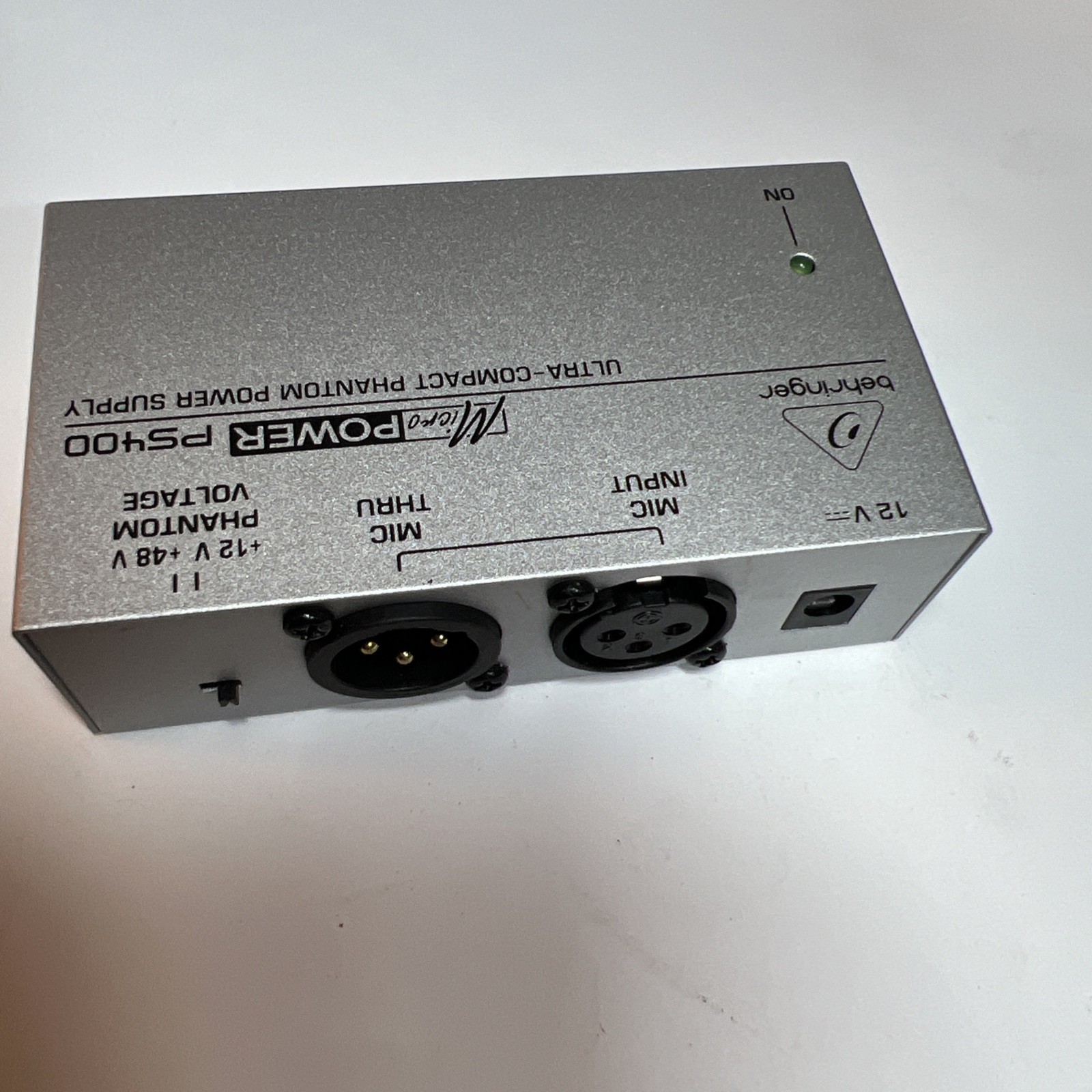 Behringer Micropower PS400 Ultra Compact Phantom Power Supply w XLR to 3.5mm
