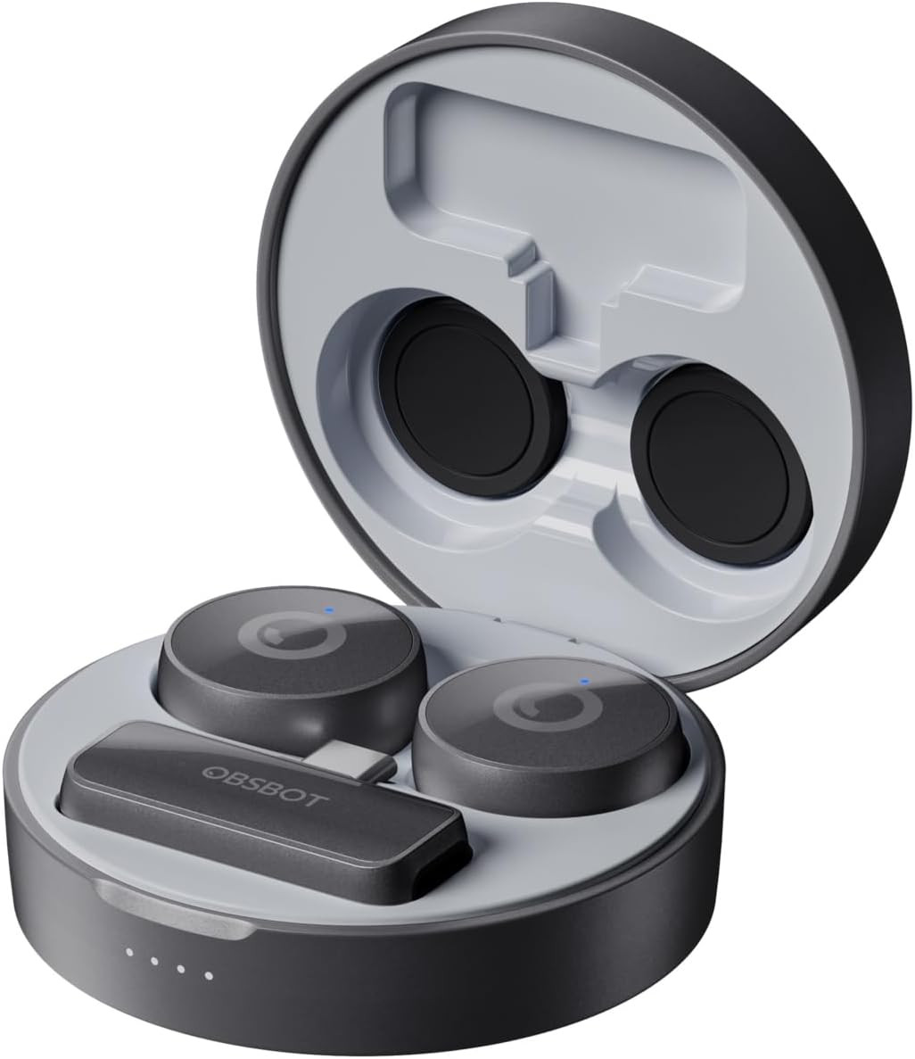 Vox Wireless Microphone, Dual Lavalier Mics with 300M Range, 48Khz/24-Bit Studio