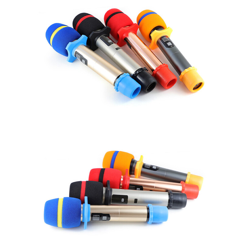 1Set Wireless Microphone Handle Covers Sponge Protector for KTV Stage Accessory.