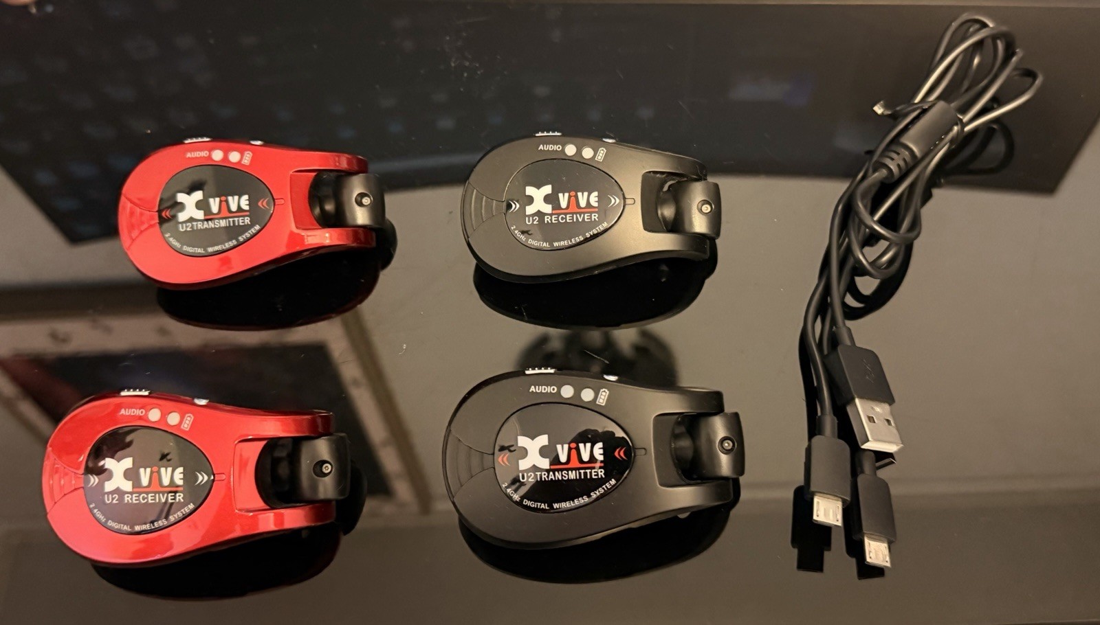 Xvive U2 Guitar Wireless System – 2 Pairs (Hardly Used)