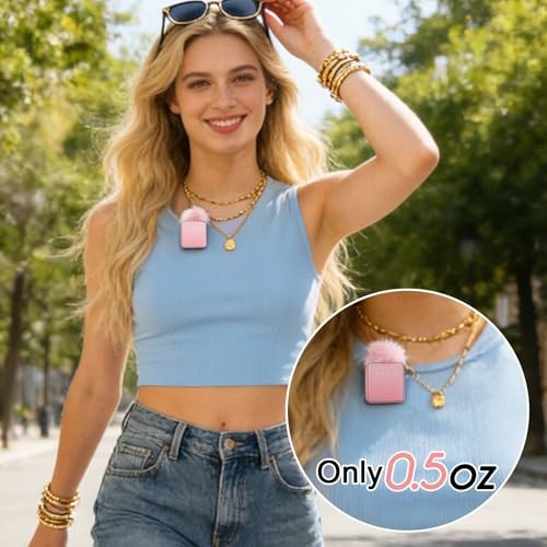 3-in-1 Wireless Microphone for iPhone/Android/Camera with Noise Pink