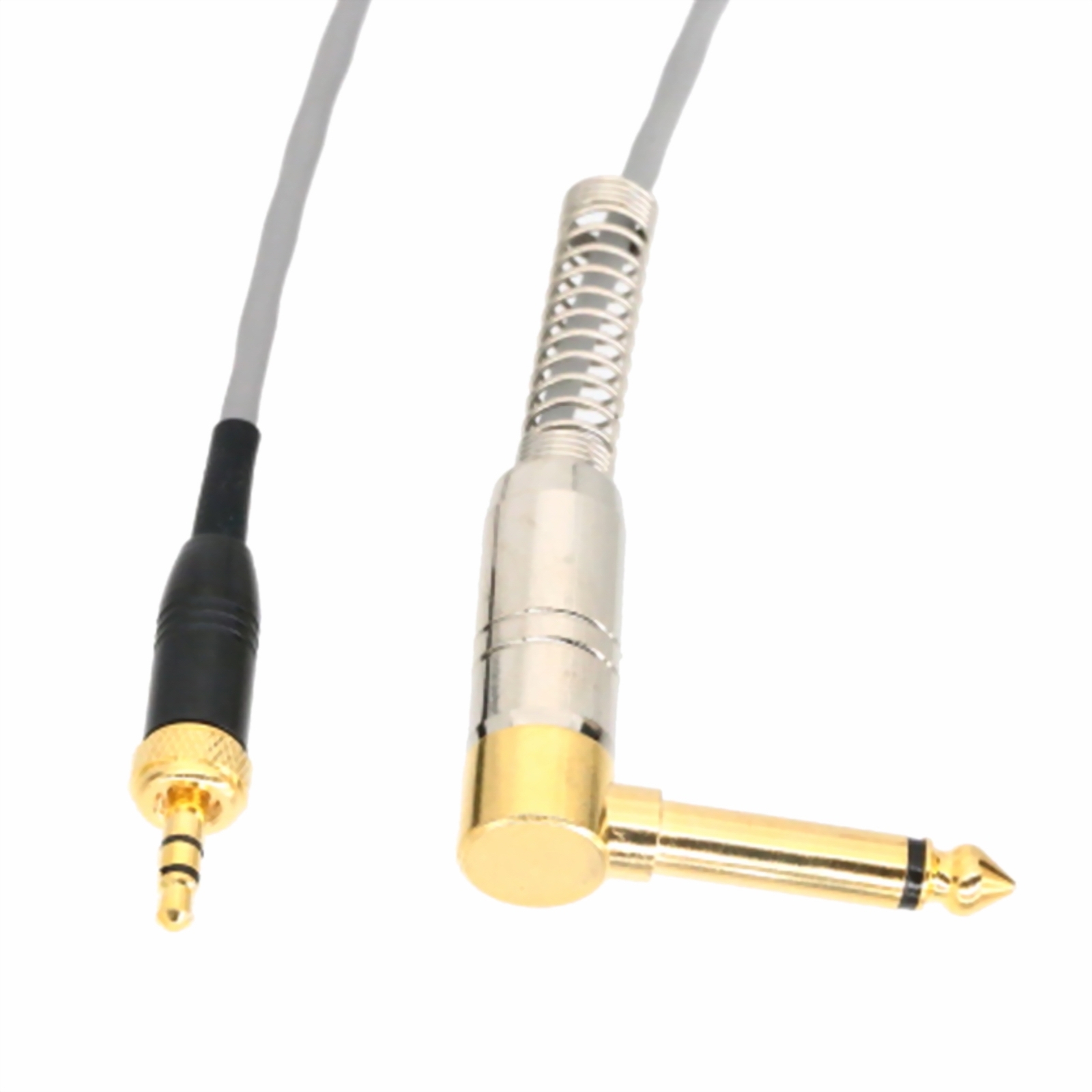 3.5mm stereo Locking to 90° 6.35mm Canare cable for Sony Sennheiser Transmitter