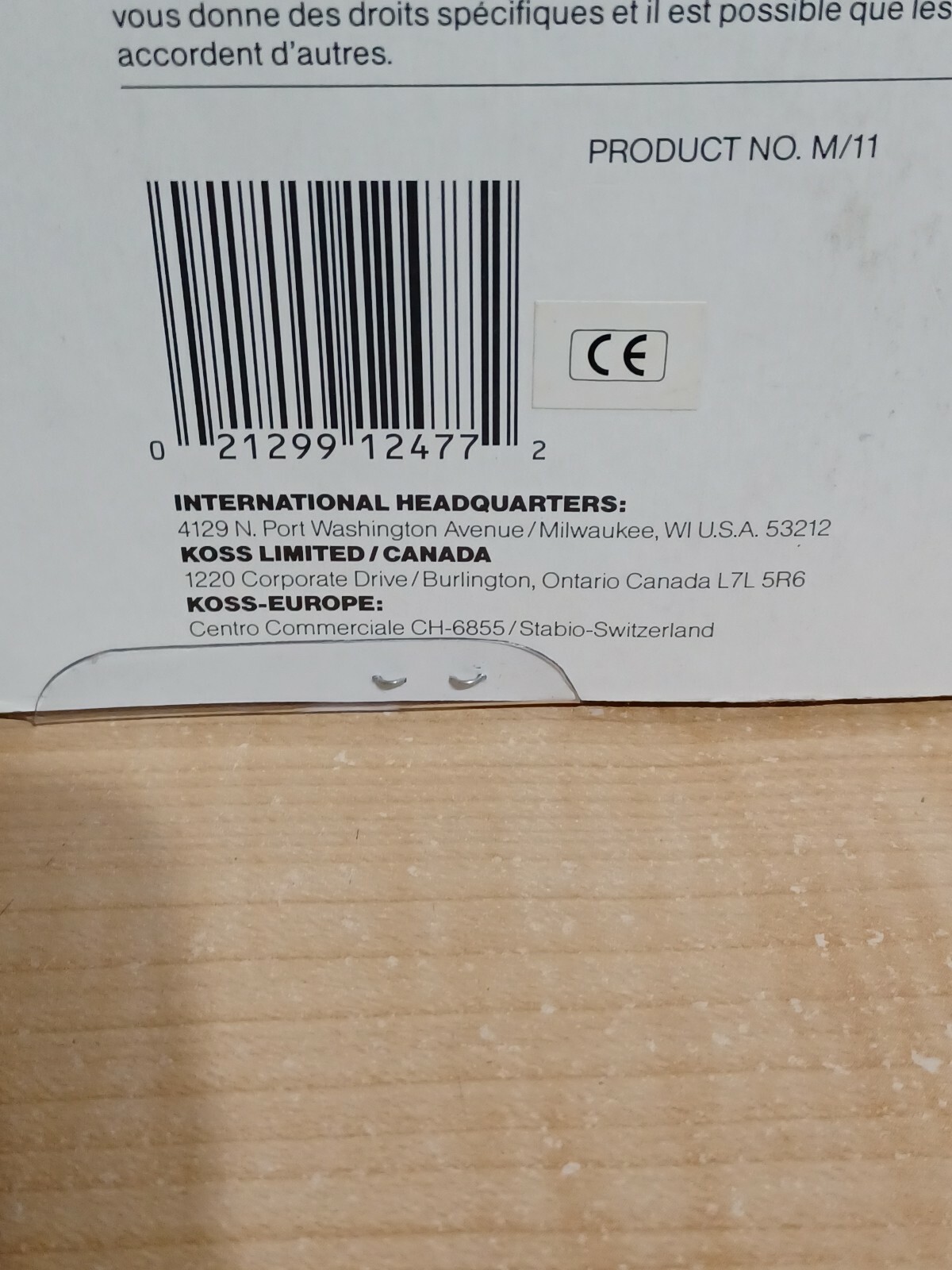 Koss M/11 M11 Dynamic Cable Unidirectional Consumer Microphone Sound & Effects