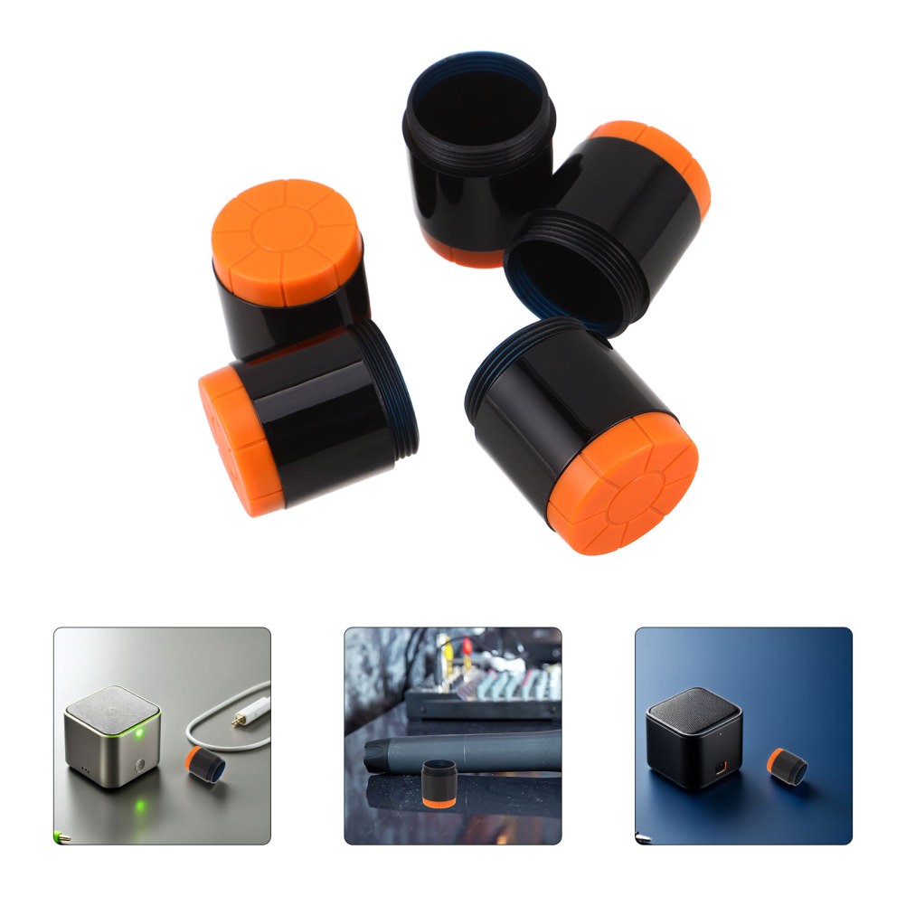5 Pcs Wireless Microphone Bottom Cover Karaoke Tail Protective Shell