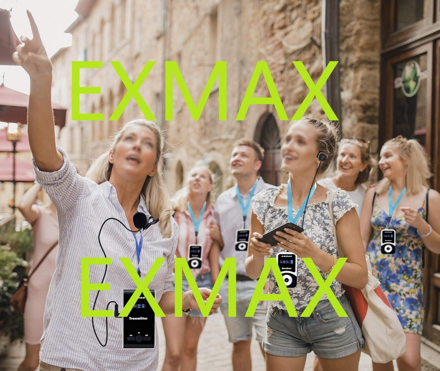 EXMAX EX100 Wireless Tour Guide System for Teaching Silent Travel Interpretation