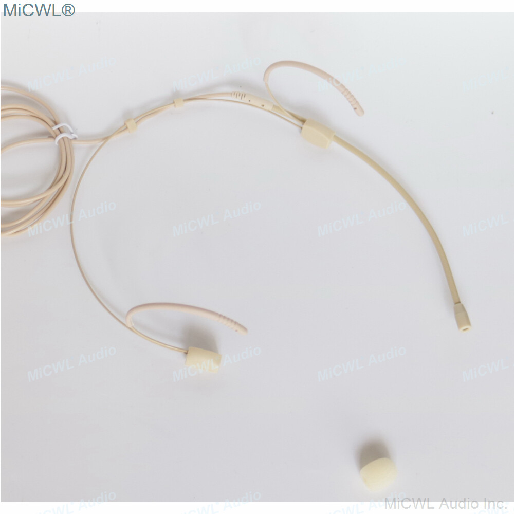 MiCWL Double ear Wearing Headset Microphone for Shure Sennheiser AKG MiPro ACT