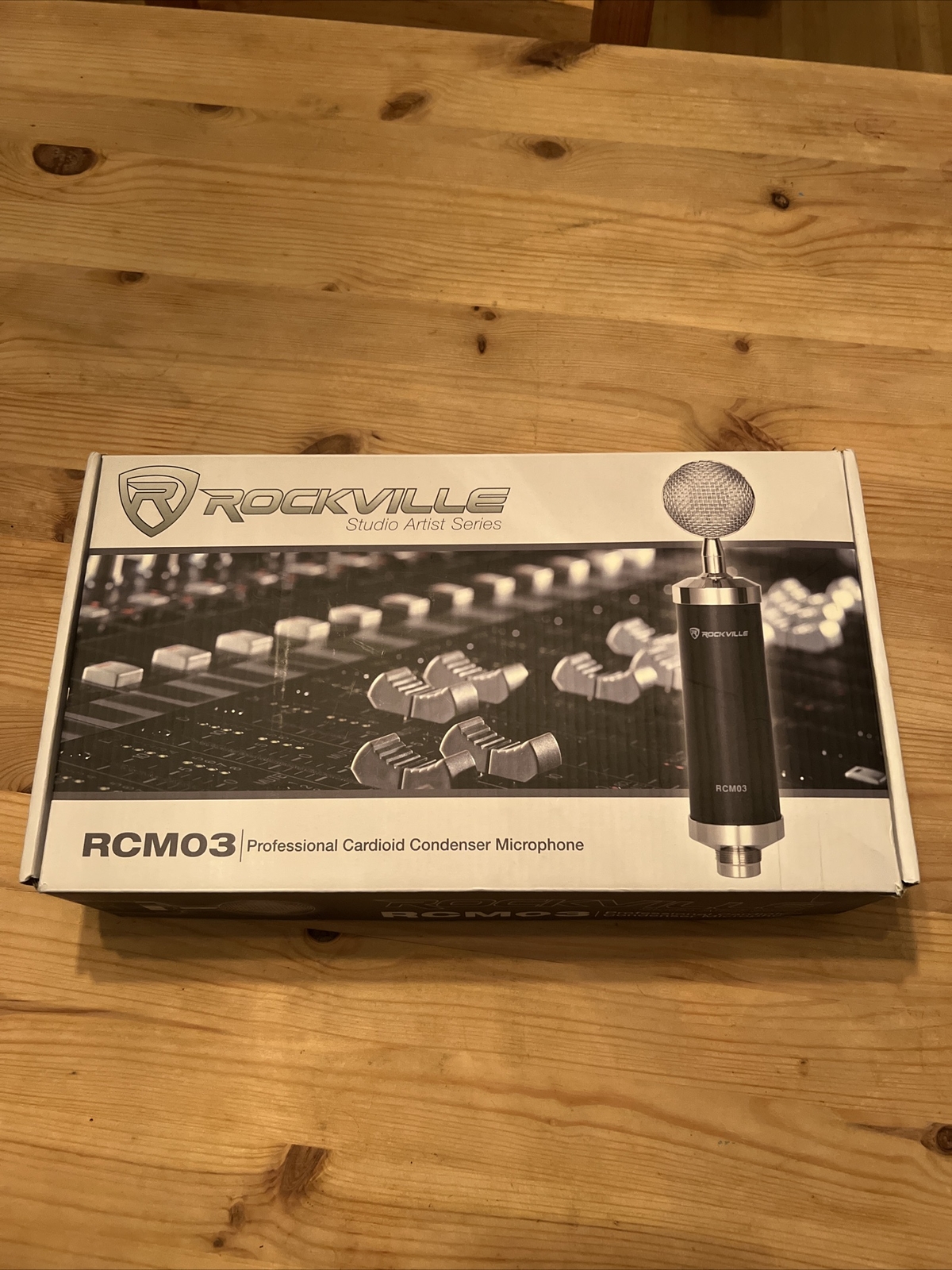 Rockville RCM03 Pro Studio Recording Condenser Microphone Mic+Metal Shock Mount