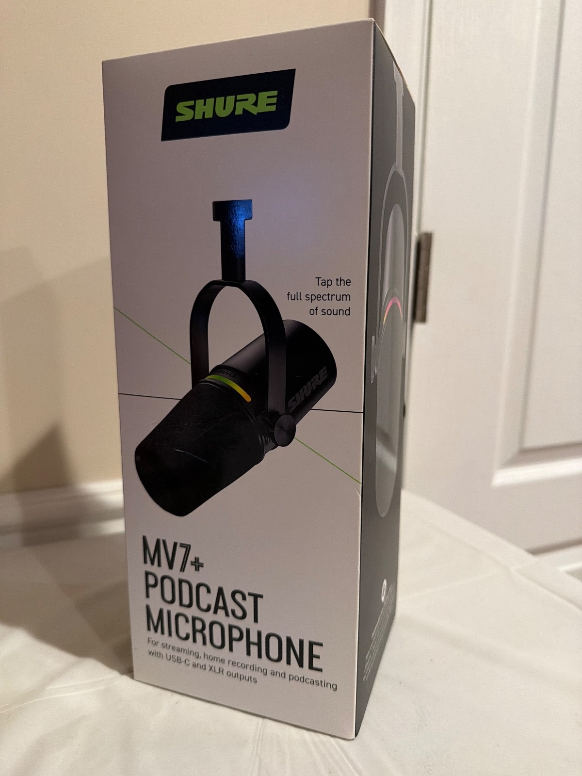 Brand New Shure MV7+ Podcast Microphone Black