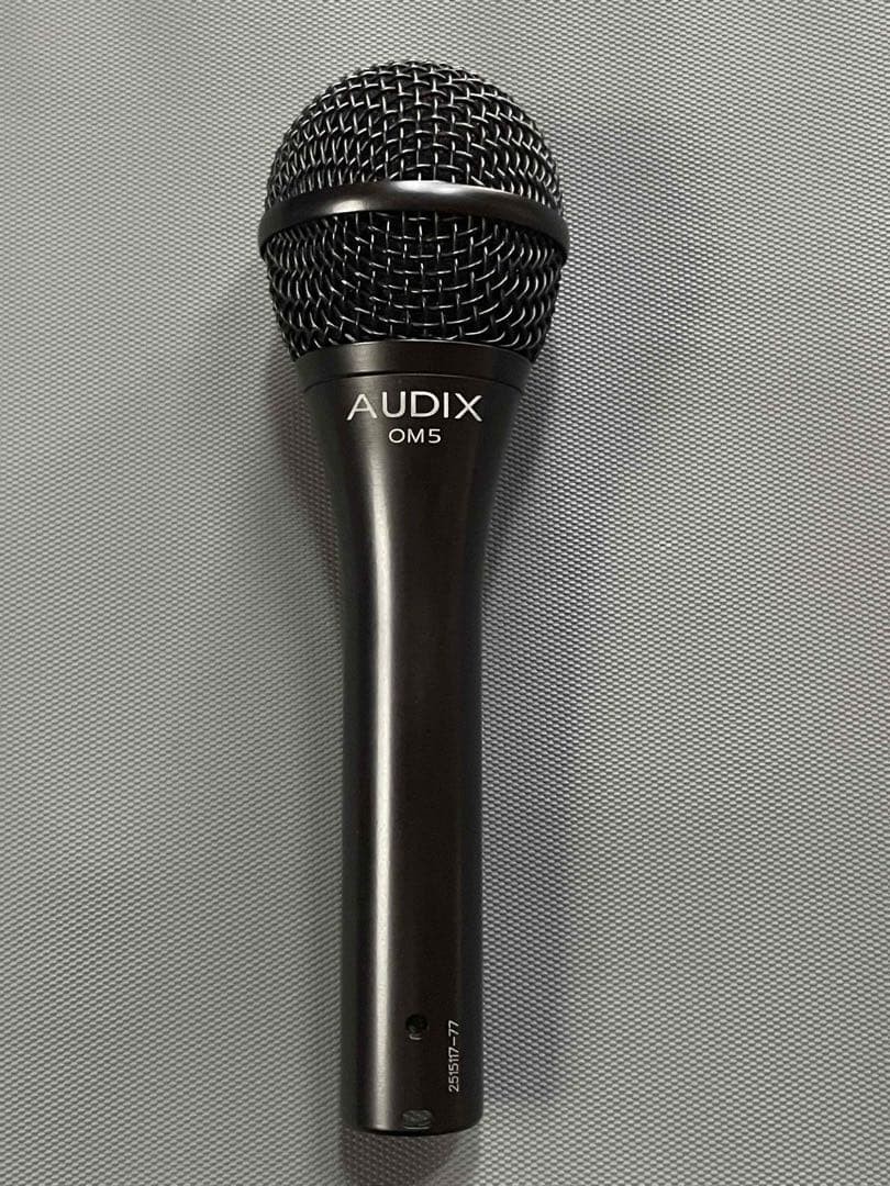 Audix OM5 Dynamic Microphone with Neutrik 4.5m High-Quality Cable Used
