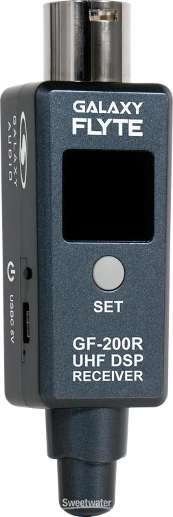 Galaxy Audio Flyte GF-200R UHF Wireless XLR Receiver – 500MHz-523MHz