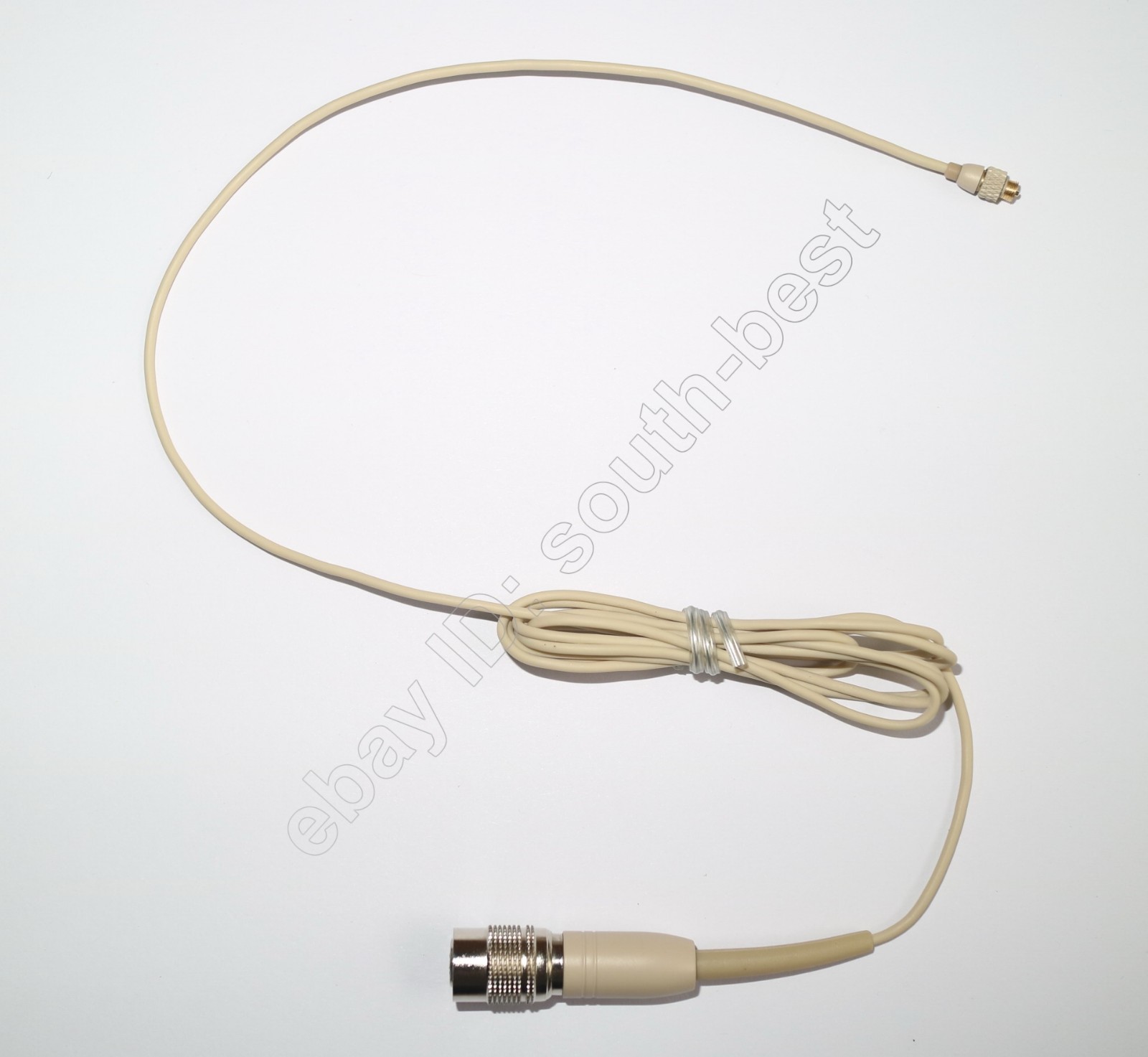 Beige Detachable Wireless Headset Microphone Mics For Audio-Technica Hirose 4Pin