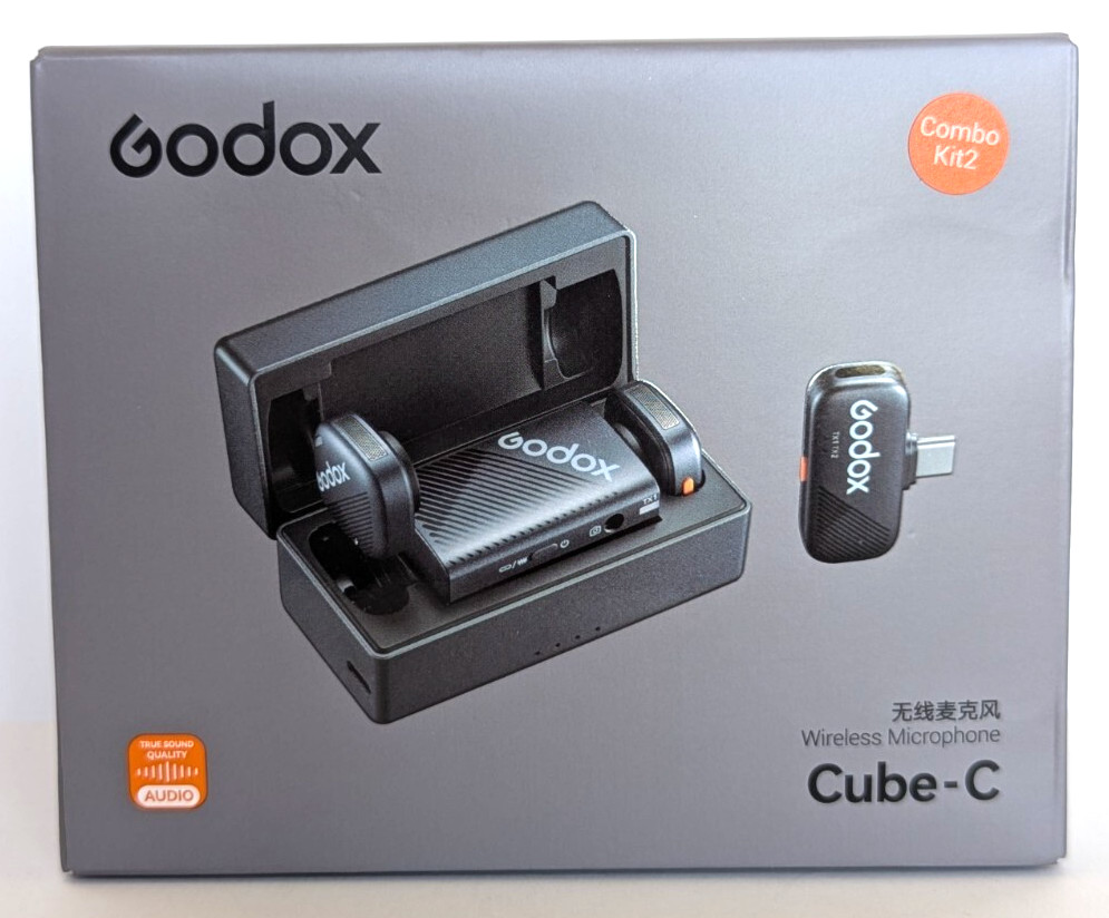 GODOX Cube-C Wireless Microphones with USB-C & 3.5mm Receivers (Combo Kit 2)