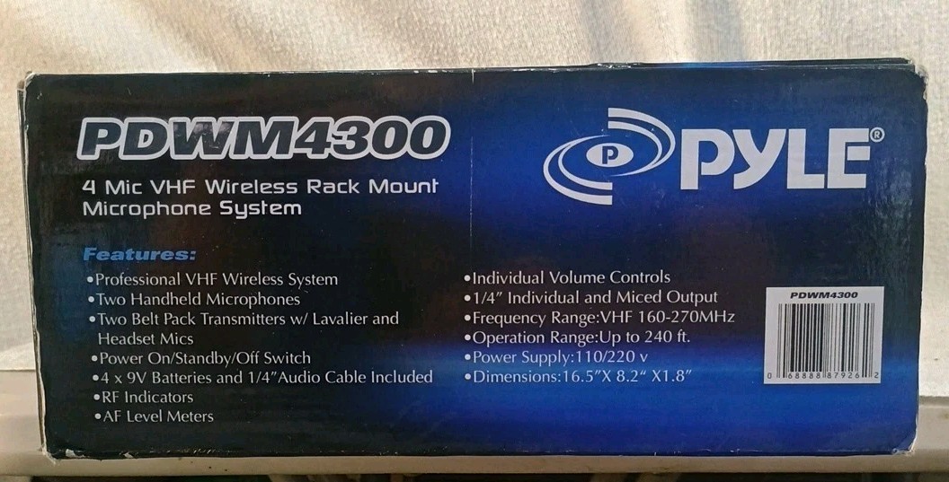 Pyle PDWM4300 Handheld Wireless Professional Microphone *FAST SHIP*