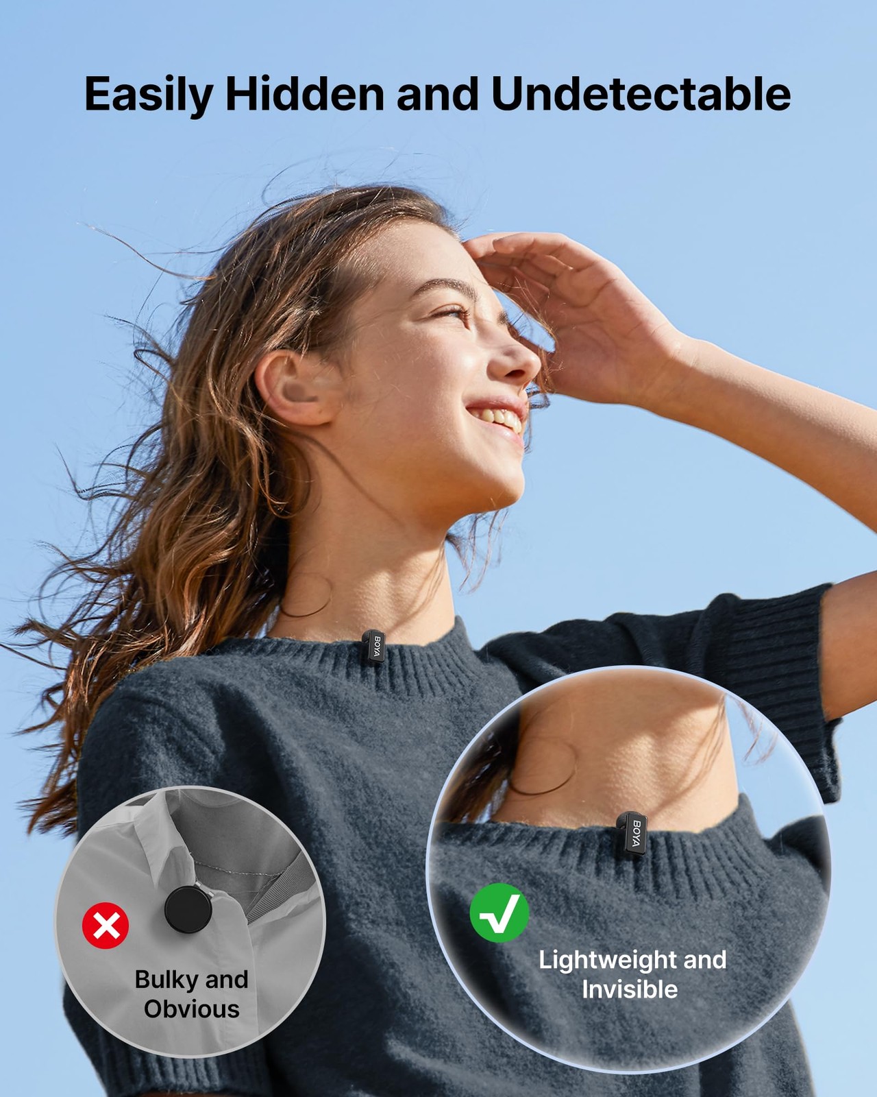 mini 2 Wireless Microphone for iPhone & Android, AI Noise Cancellation,App Co…