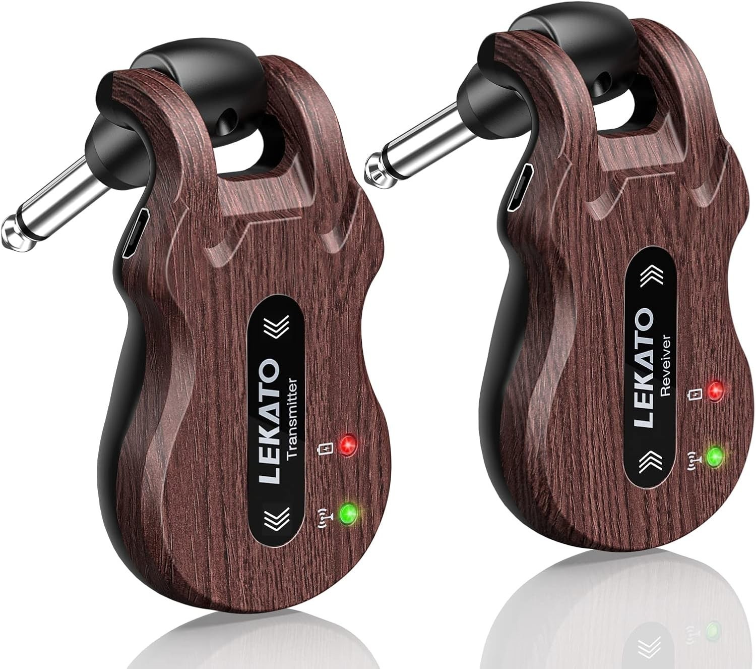 5.8GHz Wireless Guitar System, 24-Bit Audio Transmitter & Receiver Electric B…