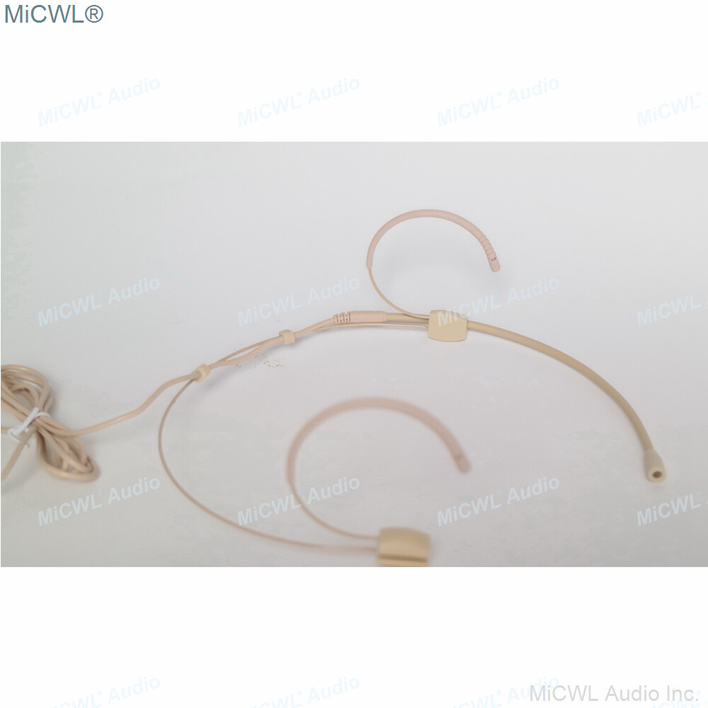 MiCWL Double ear Wearing Headset Microphone for Shure Sennheiser AKG MiPro ACT