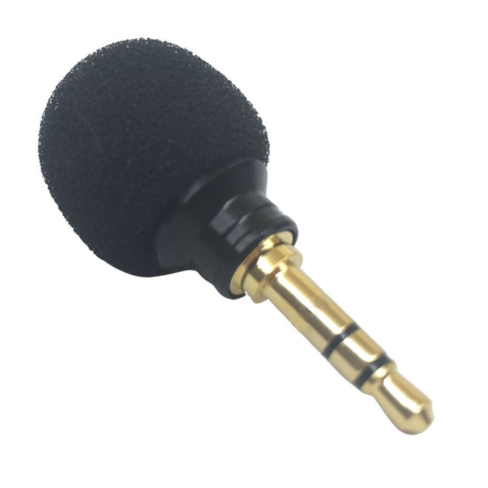 Durable Mini Stereo Microphone for Singing Chatting 1 Portable Black Mic
