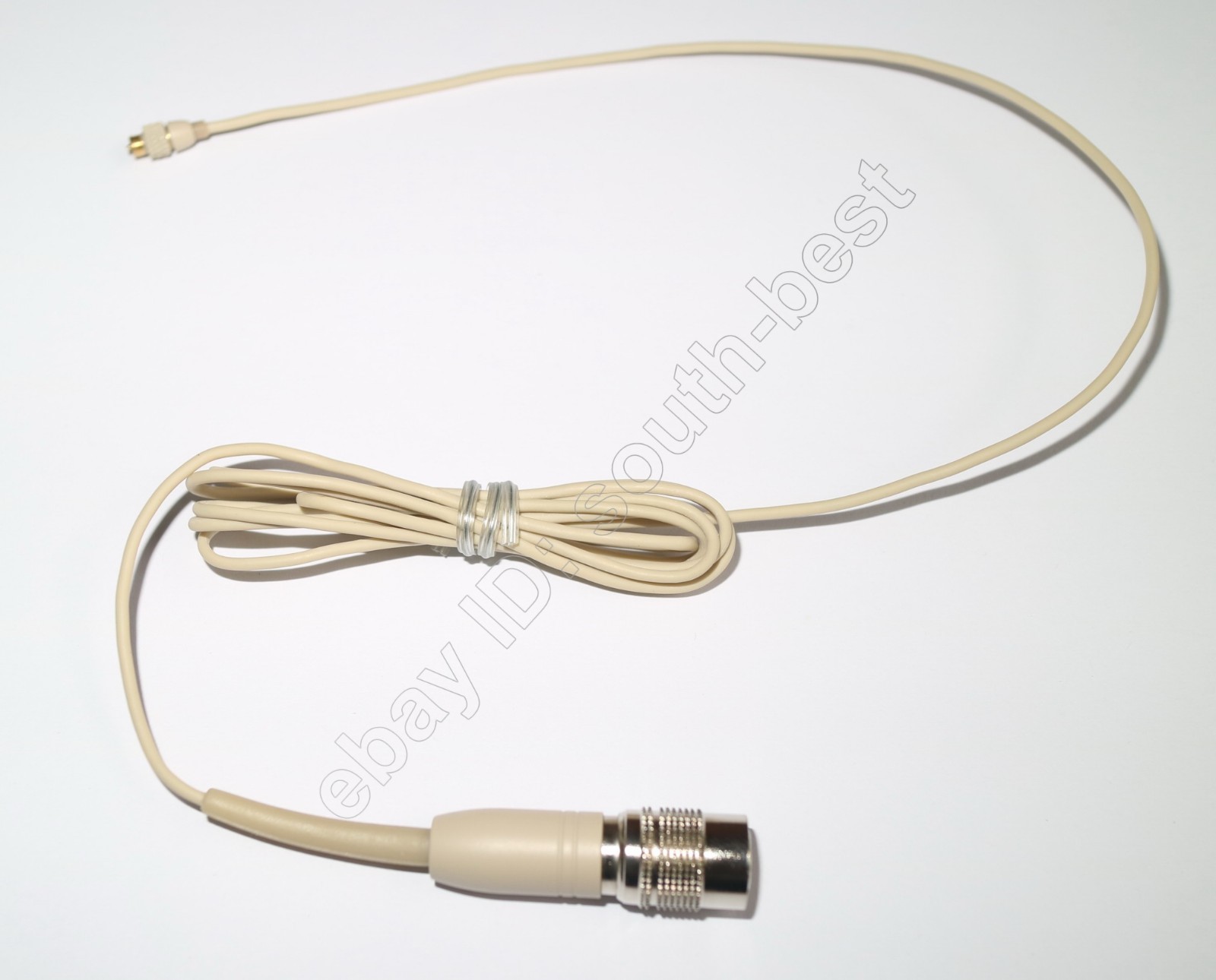 Beige Detachable Wireless Headset Microphone Mics For Audio-Technica Hirose 4Pin