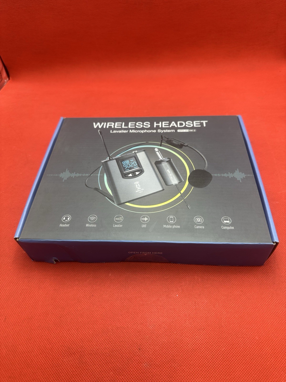 Wireless Headset Lavalier UHF Wireless Microphone System New Sealed MPH-05 YM-2