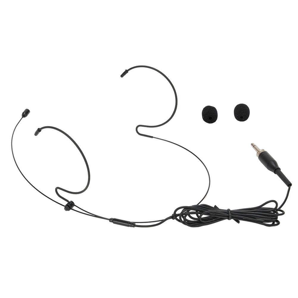 Double-Earhook Headset Mic-Headworn Microphone For For Shure-Wireless