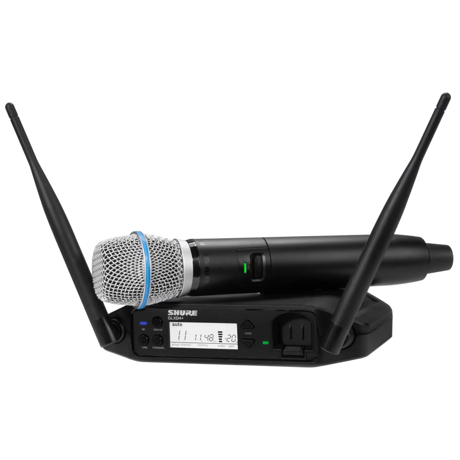 Shure GLXD24+/B87A Handheld Wireless Microphone System, Z3 Band